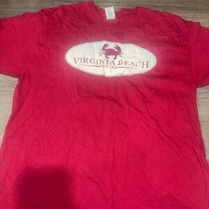 Gildan Red Virginia Beach Men's Tee